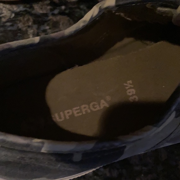 SUPERGA 2950 GREEN CAMO SNEAKERS SIZE 39.5 - Picture 5 of 6